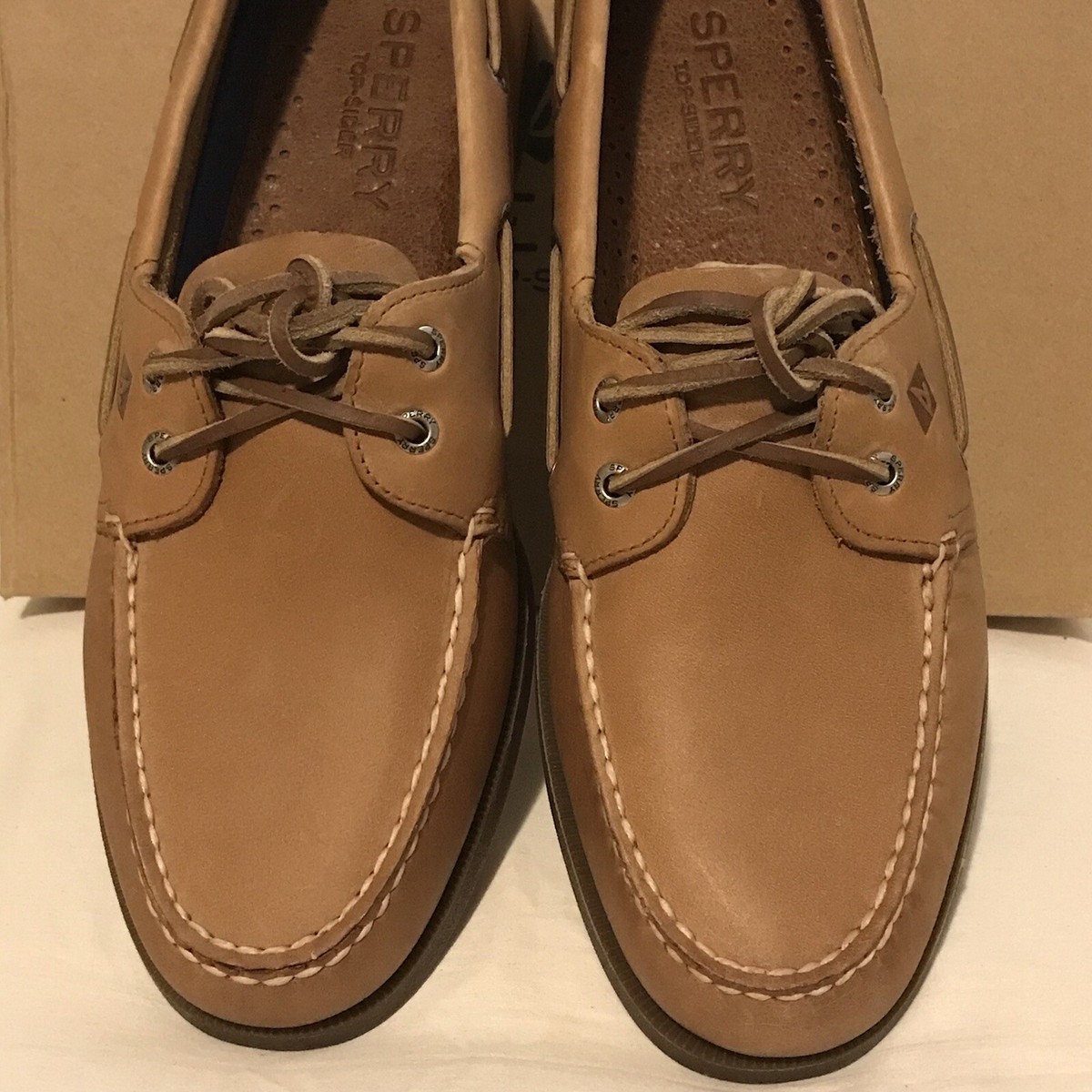 Sperry Top-sider Authentic Original Mens Eye White Boat Shoes for