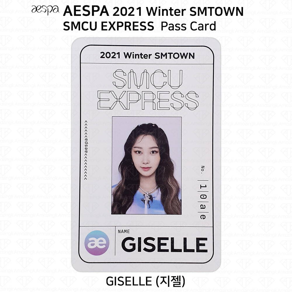 Aespa 2021 Winter SMTOWN SMCU Express Photocard Passcard KPOP K