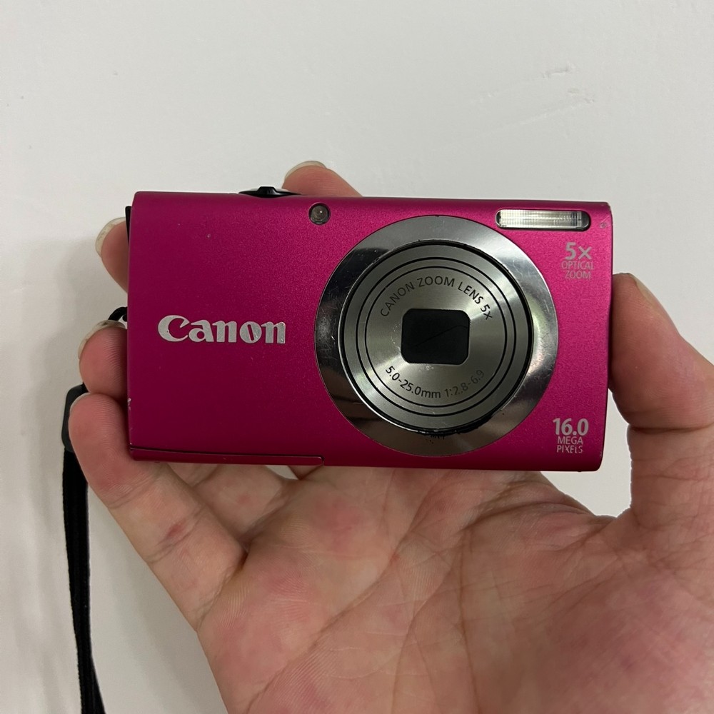Canon PowerShot A2300 Digital Camera Red HD 16MP 5x Optical Zoom