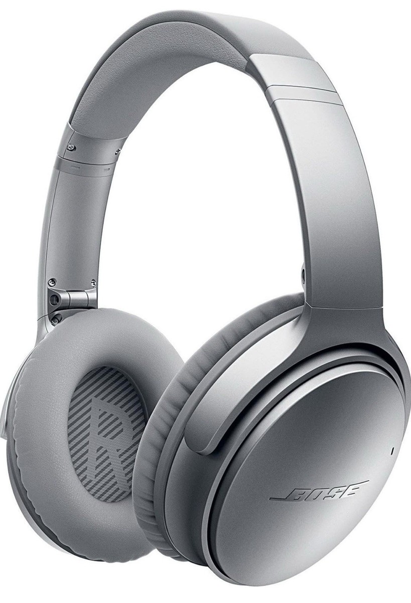 Used Bose QuietComfort 35 Wireless Silver Acoustic Noise