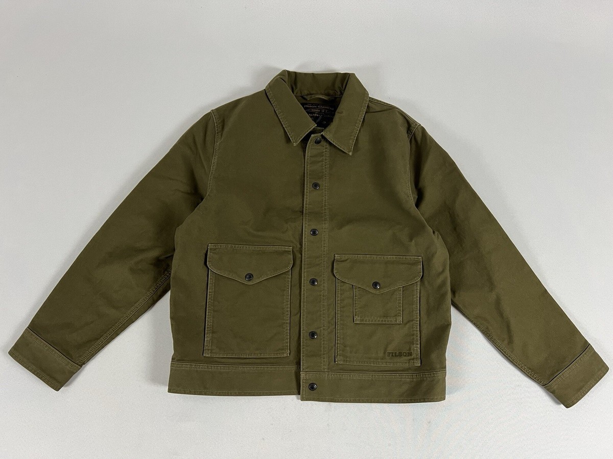FILSON JUNGLE CLOTH WORK JACKET DARK OLIVE M NWT | eBay