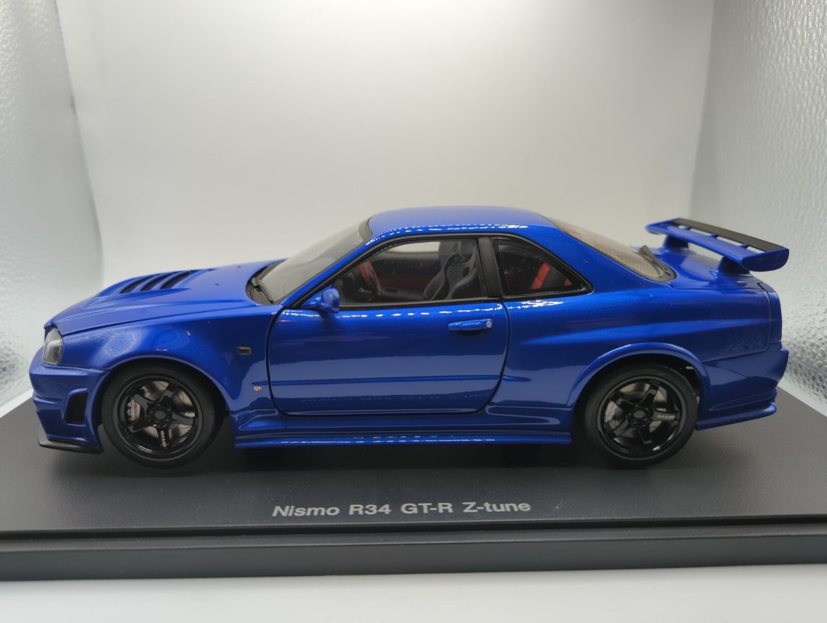 1/18 Autoart Nissan Skyline GT-R R34 Z-tune Bayside Blue USED