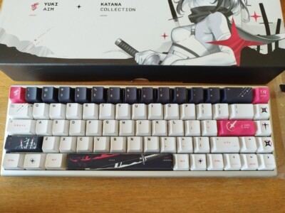 USED YUKI AIM Polar 65 KATANA Collection Keyboard AS-KB165WHUS