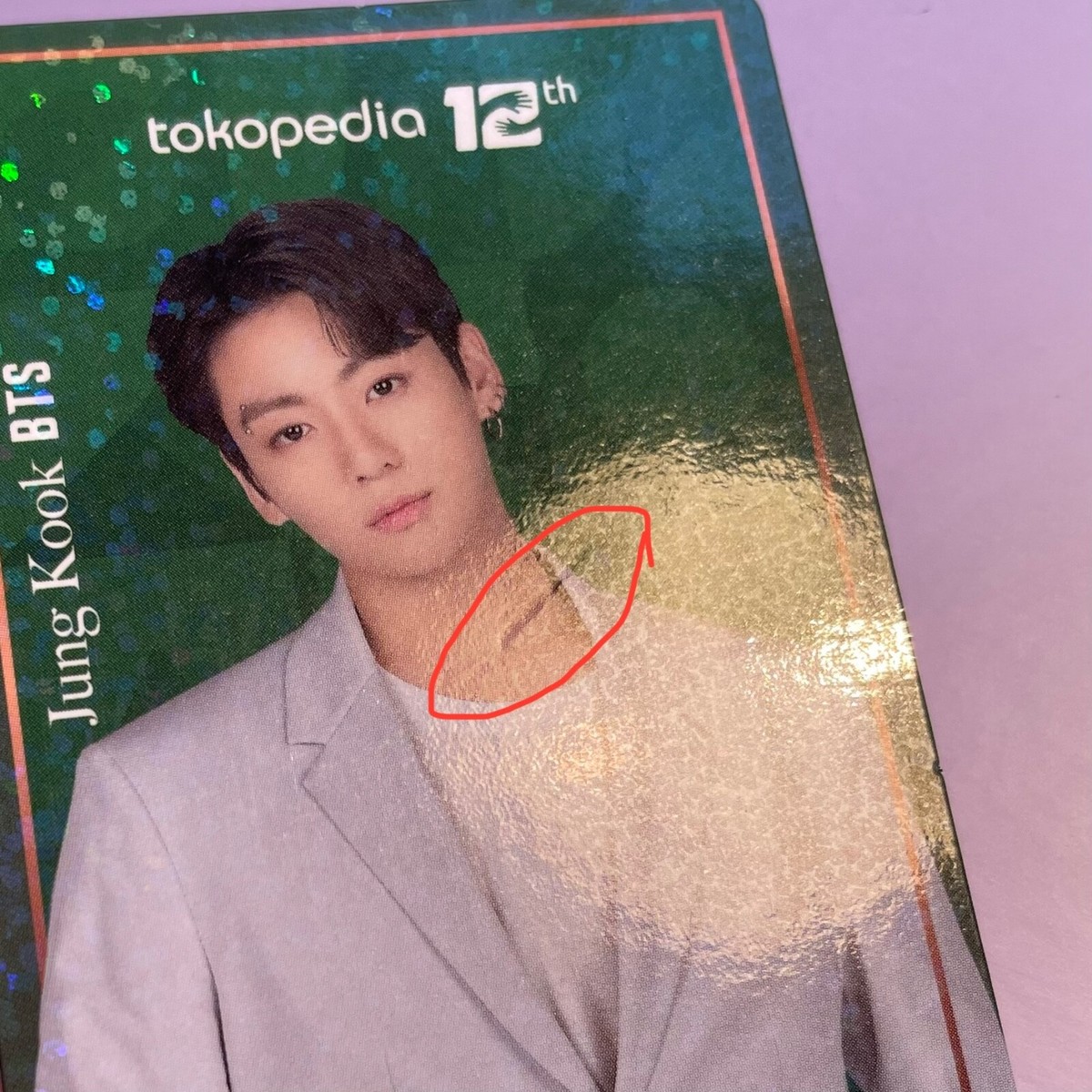 BTS Tokopedia 1ST Event JUNGKOOK Rare HOLO Holographic PC
