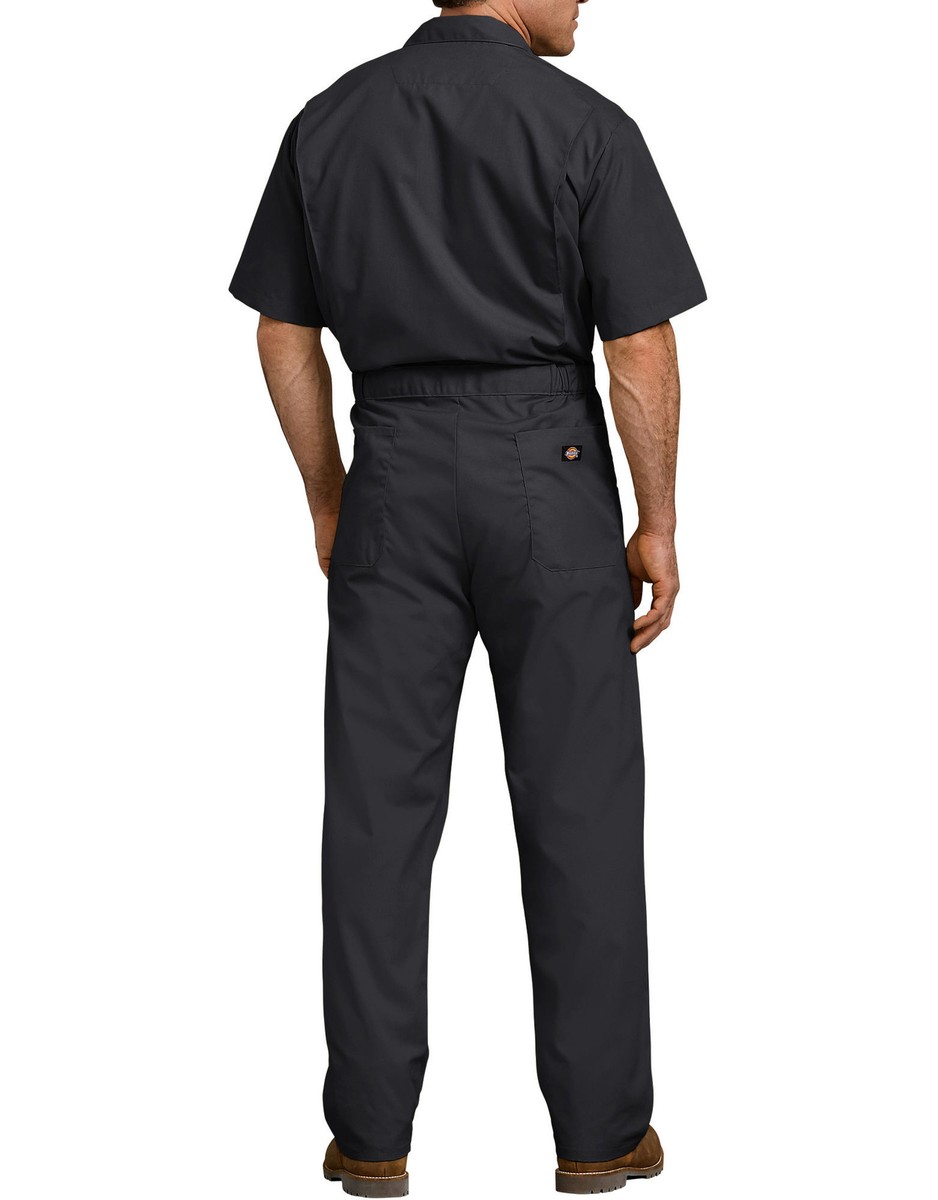 Dickies Men's Coverall Workwear Overall Snap Front Short Sleeve