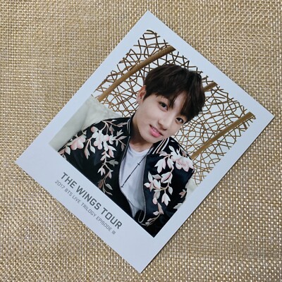 BTS JUNGKOOK [WINGS Tour Binder Trilogy] Official Ticket Polaroid