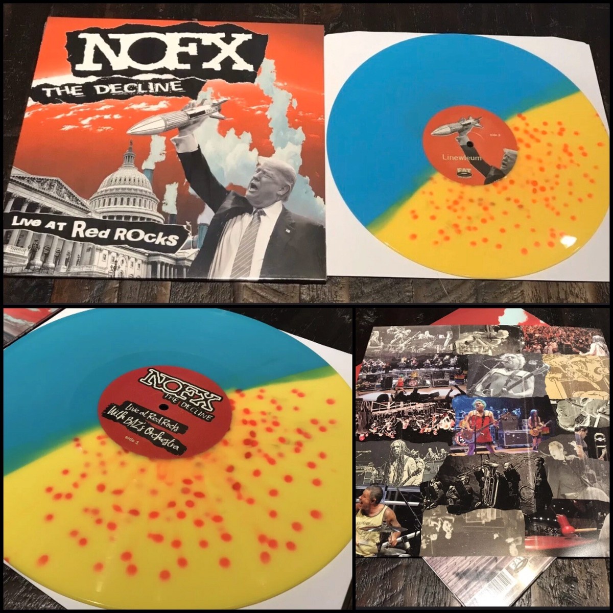 NOFX The Decline Live At Red Rocks LP Color Vinyl-Rancid Bouncing