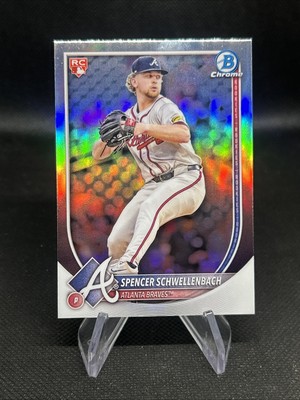 2025 Bowman Chrome #78 Spencer Schwellenbach SSP Red Rookie Ref