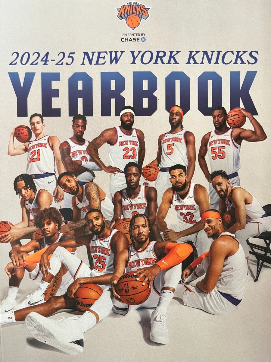 2024 - 2025 NEW YORK KNICKS YEARBOOK NBA BASKETBALL PROGRAM N.Y.