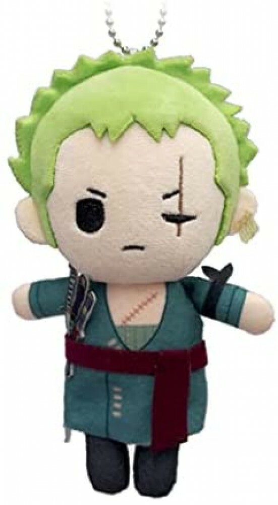 Presale ONE PIECE Roronoa Zoro Puchi-Fuwa Mini Plush Doll Key Ring