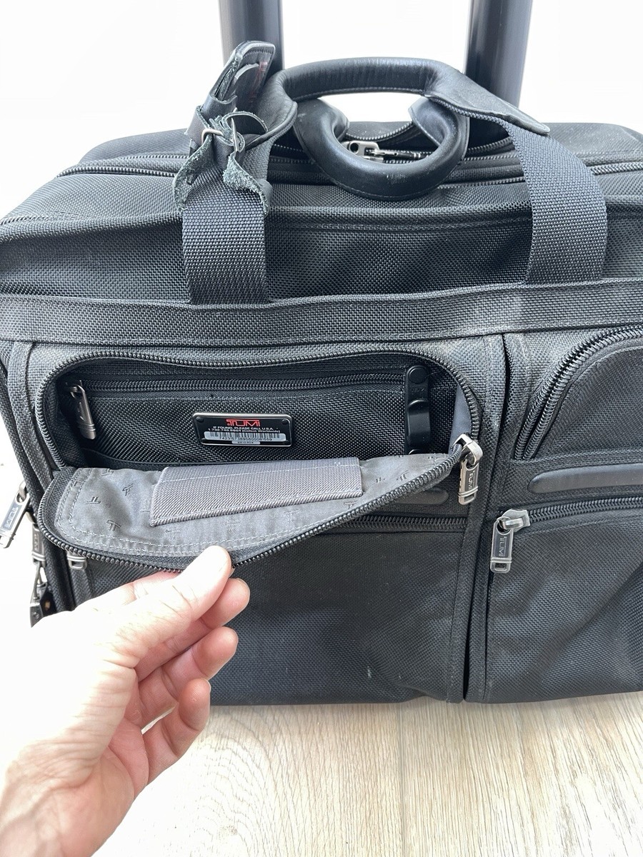 TUMI Alpha Deluxe Wheel Rolling Expandable Carry On 26103D4