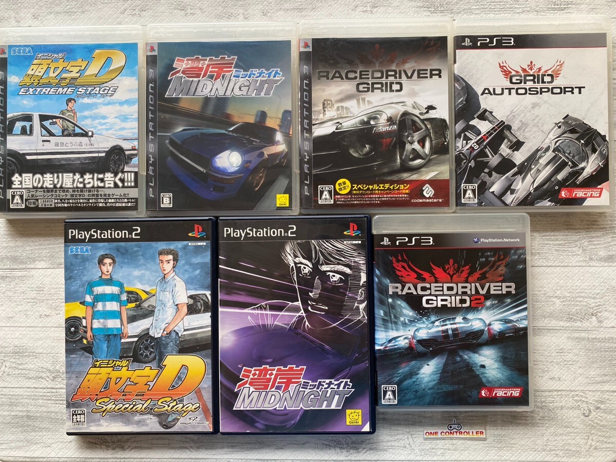 SONY PS 2 3 Initial D & Wangan Midnight & Race Driver: Grid 1 2