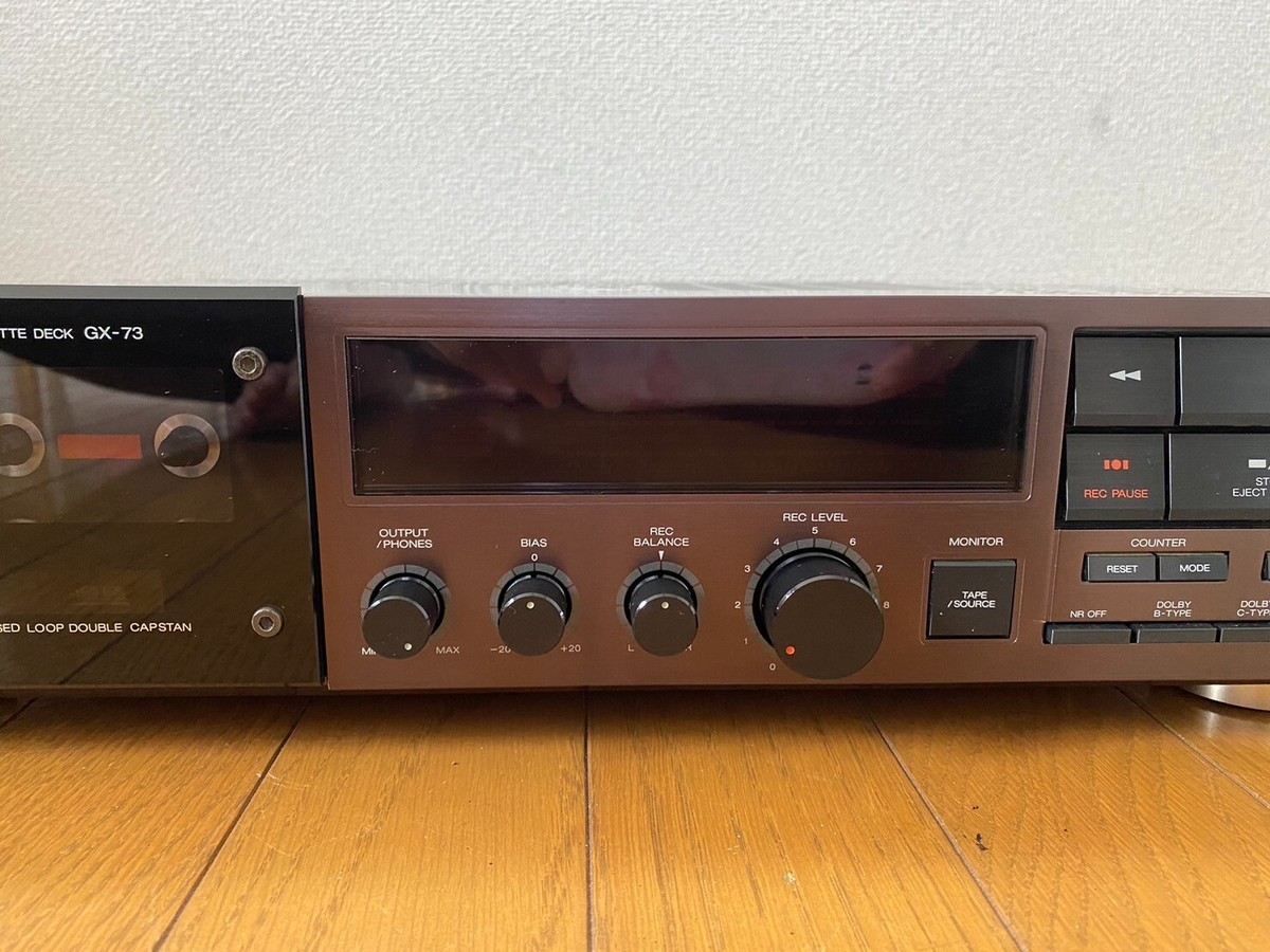AKAI GX-73 3-Head Stereo Cassette Deck 100v Working Free Shipping