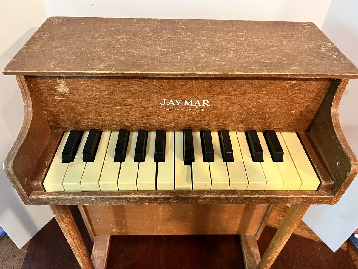 Nice Jaymar Wood Children's Toy Piano 25 Keys 1940's Vintage- 2