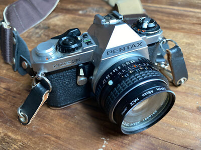 Pentax ME Super 35mm Film Camera With 50mm Asahi Lens | eBay