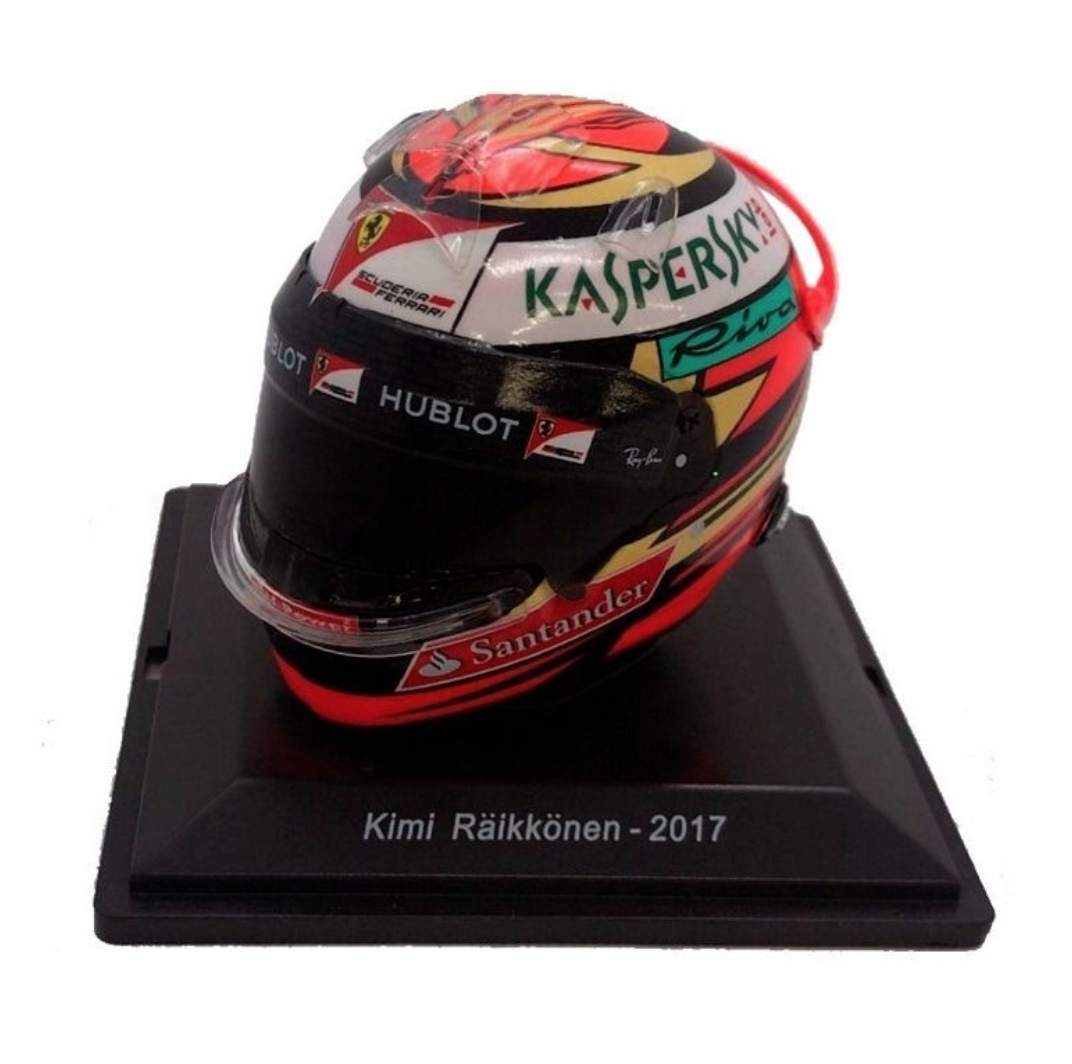 F1 Kimi Raikkonen Ferrari 2017 Rare Helmet Scale 1:5 Formula 1 | eBay