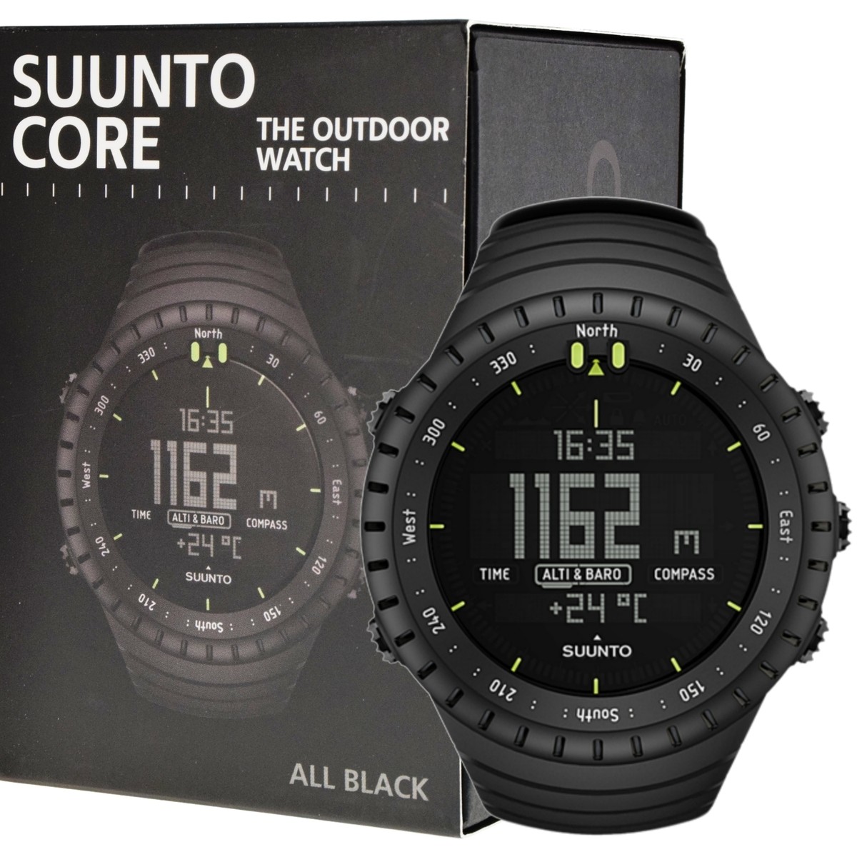 Suunto Core All Black Outdoor Watch with Altimeter Barometer