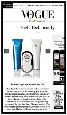 Nuskin BODY SHAPING GEL For Galvanic Body Spa New. UK SELLER. 48h