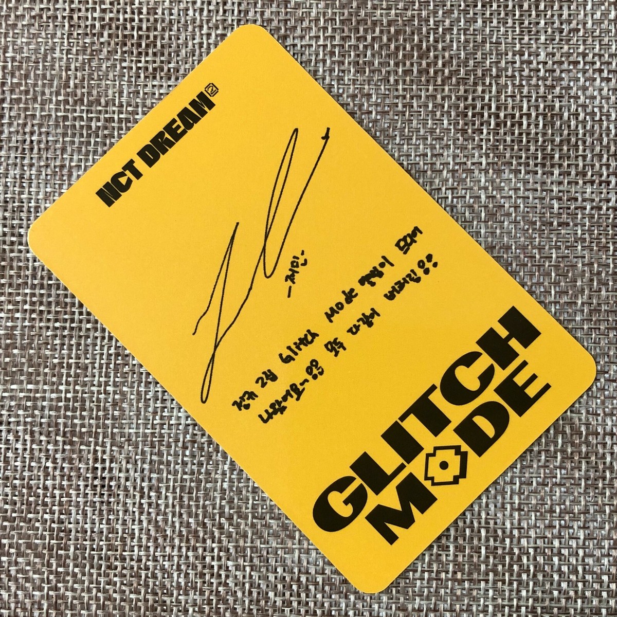 NCT DREAM JAEMIN [ GLITCH MODE POB mu-mo ] Official Photocard