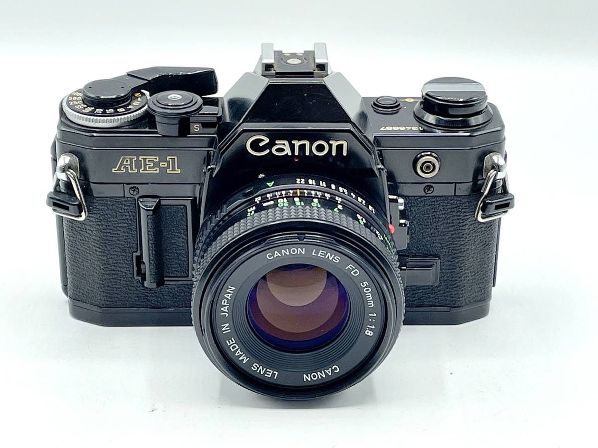 Black Canon AE-1 AE1 + 50mm Lens Manual Focus Kit - Rare Beauty