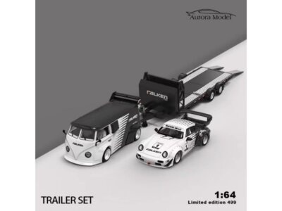 Trailer Set - VW T1 + RWB 964 - FALKEN - black / white - AURORA 1