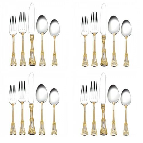 Royal Albert Old Country Roses Stainless Flatware 20 Piece Set | eBay