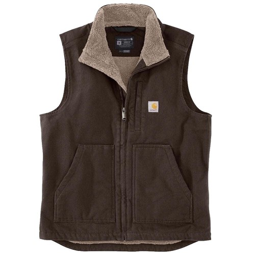 Mens Dark Brown Carhartt Vest Size XL | eBay