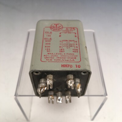 RARE VINTAGE UTC A-25 AUDIO TRANSFORMER - TESTED | eBay