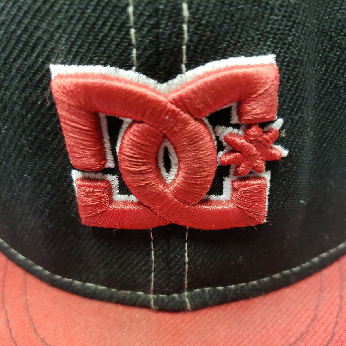 DG New Era 59fifty Baseball Cap Fitted Red Black Multicolor Sz 7 1