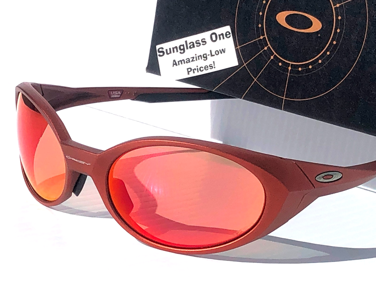 NEW Oakley EYE JACKET REDUX Fire Orange PRIZM Trial Torch Lens