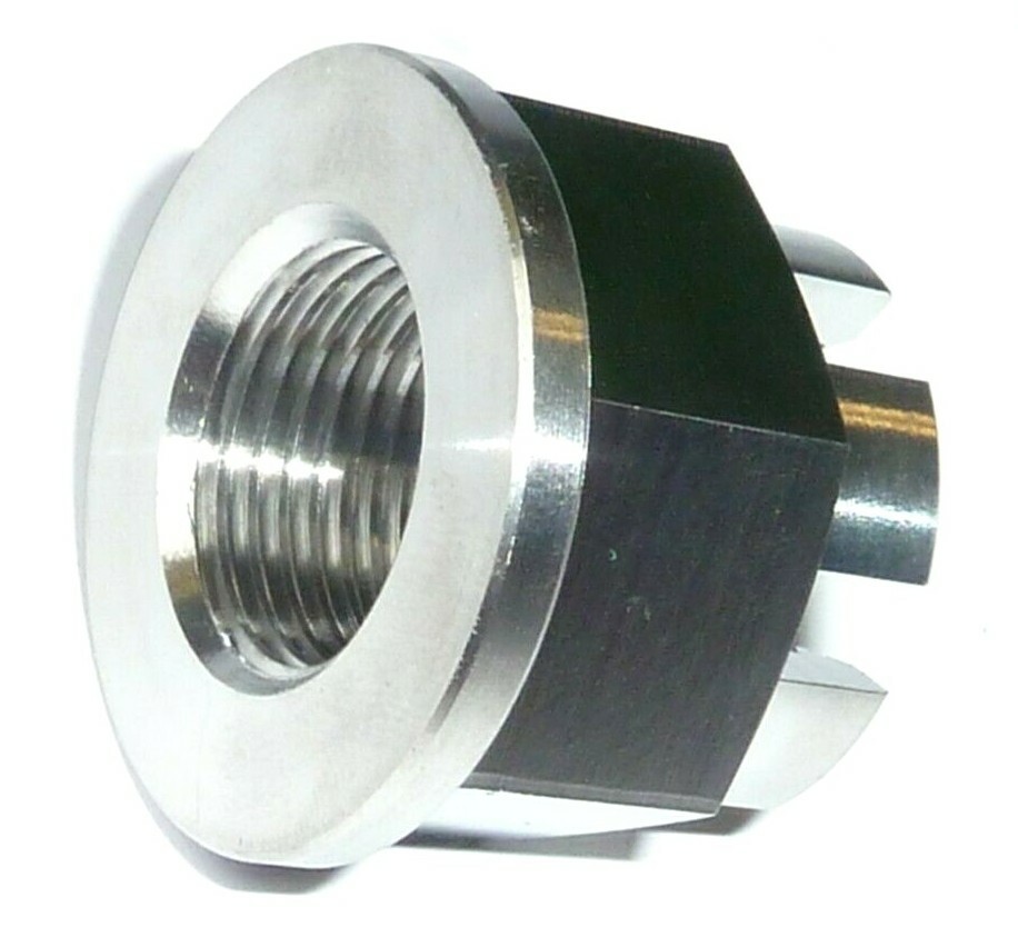 KAWASAKI Z900RS 2017-2025 REAR AXLE CASTLE FLANGED NUT TITANIUM