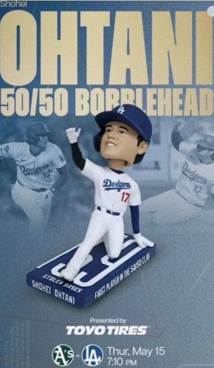 2 Shohei Ohtani 50/50 Bobblehead Set 2025 Dodgers SGA – Official
