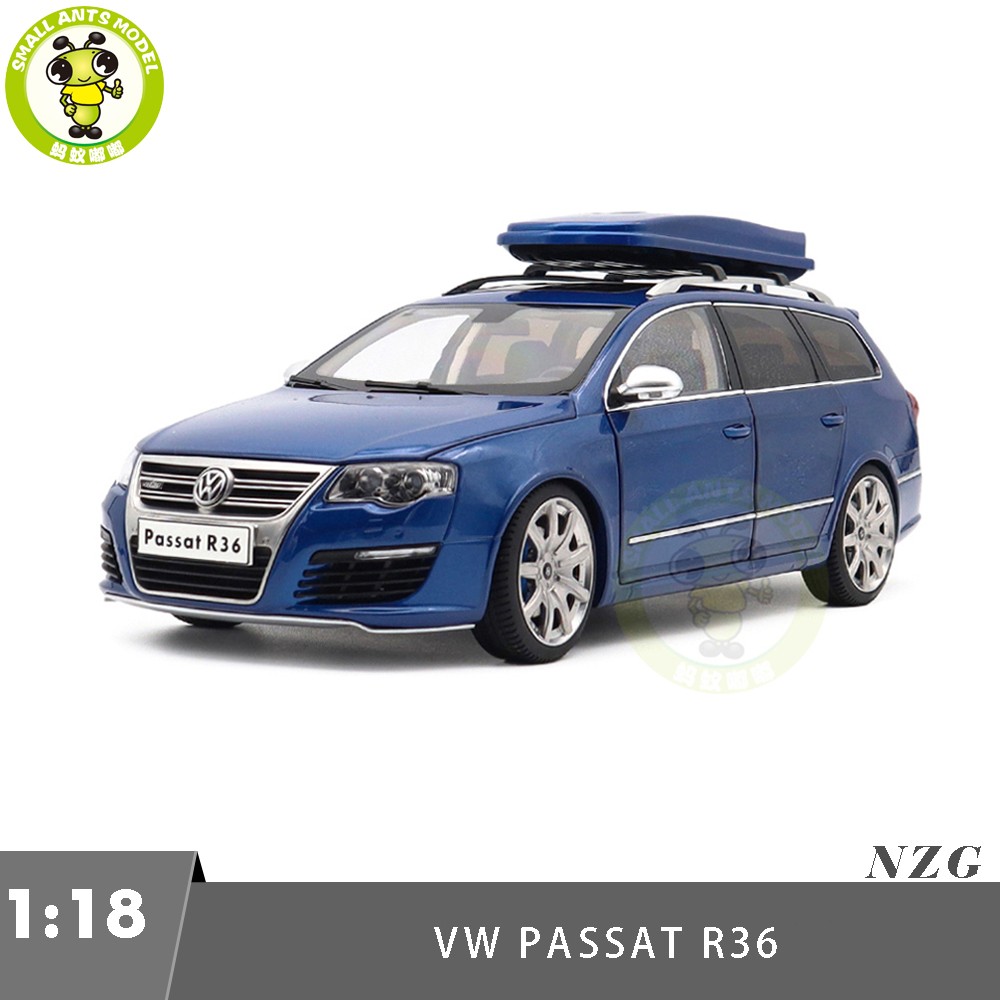 1/18 NZG VW Volkswagen Passat Estate R36 Wagon Blue Diecast Model