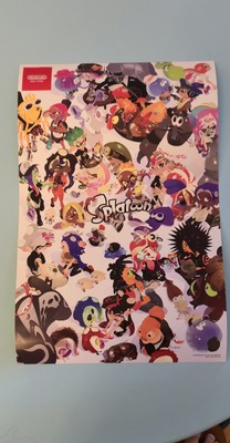 SPLATOON 10TH ANNIVERSARY LIMITED EDITION POSTER NINTENDO NEW YORK