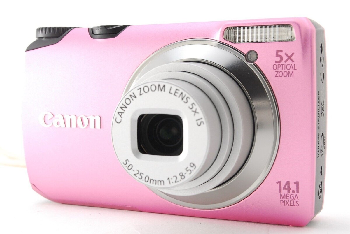Canon PowerShot A3200 IS 14.1MP Digital Camera Pink | eBay