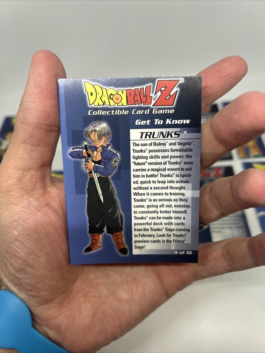 Score Dragonball Z DBZ CCG Get to Know Set 1-10 Goku Trunks Vegeta