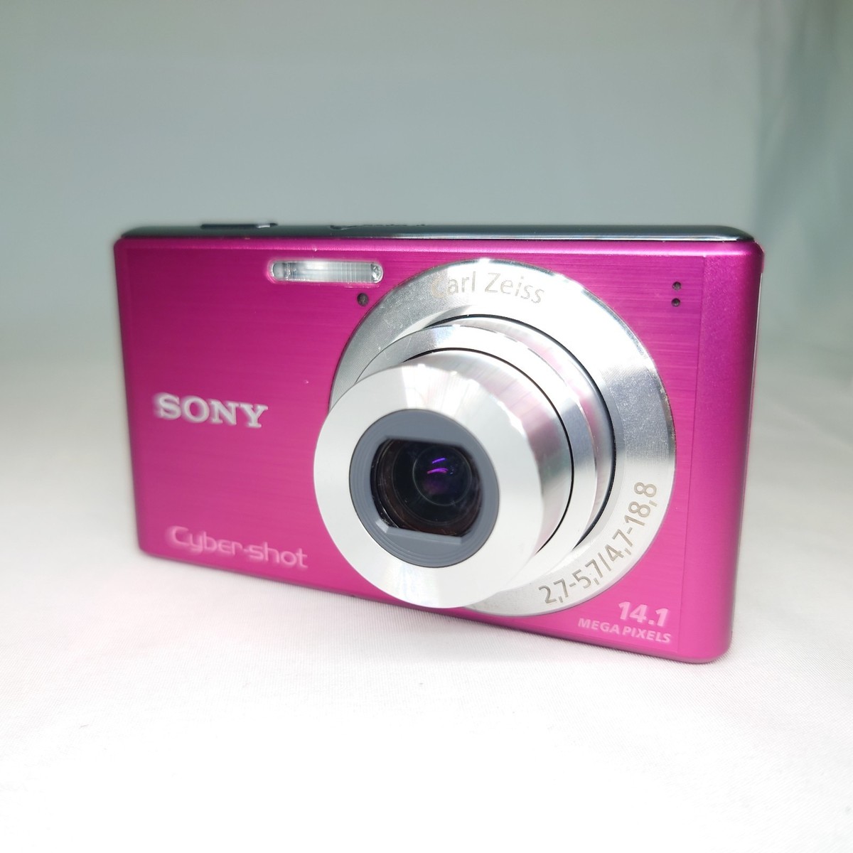 Exc+] SONY Cyber Shot DSC-W530 Pink Digital Camera 4x 14.1MP From