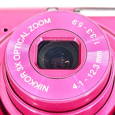 Nikon COOLPIX S01 Pink 10.1MP 3x Optical zoom Digital Camera Mini