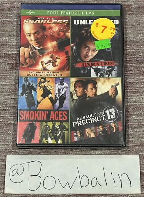 FOUR FEATURE ACTION FILMS ( Widescreen R1 DVD SET , 2012 ) BRAND