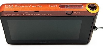 Sony Cyber-shot DSC-TX30 18.2MP Digital Camera - Orange for sale