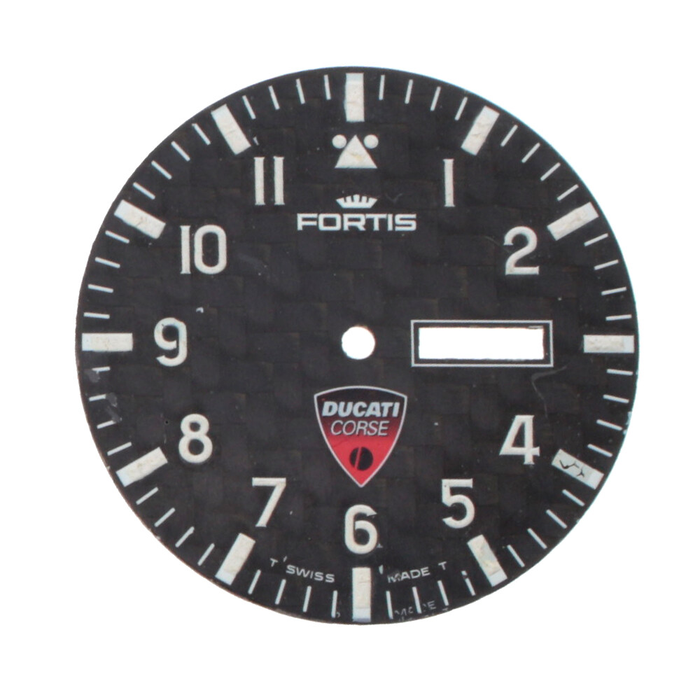 FORTIS dial for ETA2836-2 black 35.1 mm 'Ducati Corse' | eBay