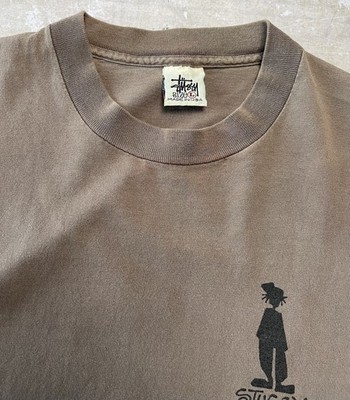 Vintage 90s Stussy Shadowman T-Shirt Made in USA Skate Surf Tee