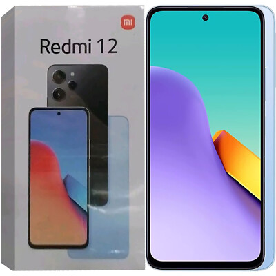 Xiaomi Redmi 12 4G Sky Blue 128GB + 4GB Dual-SIM Factory Unlocked