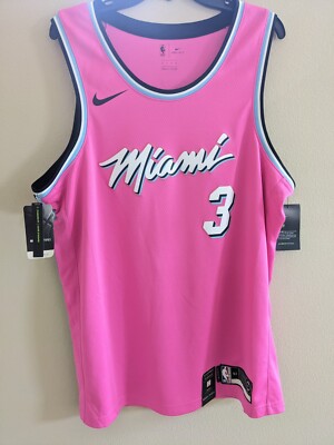 Nike Men's Miami Heat Dwyane Wade Vice Sunset Swingman Jersey XL