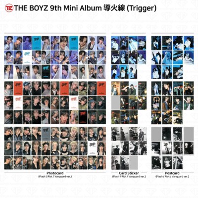 The Boyz 9th Mini Album 導火線 TRIGGER Official Photocard Postcard