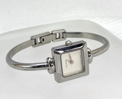 Gucci Watch 1900L 18mm Women's Silver Tested working | eBay