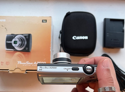 Canon PowerShot A2500 16.0MP Digital Camera - Black for sale