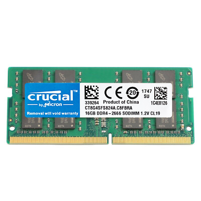 Buy Crucial 32GB (2x16GB) 3200MHz 260-pin SODIMM DDR4 RAM Memory