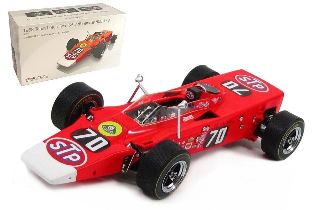 RARE GRAHAM HILL 70 LOTUS 56 STP TURBINE 1:18 RACE CAR 1968 INDY