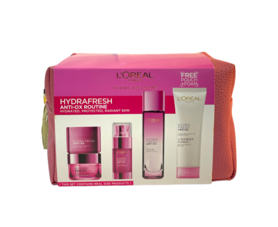 L'Oreal Hydrafresh Travel Exclusive 5Kit Anti-Ox Routine New As